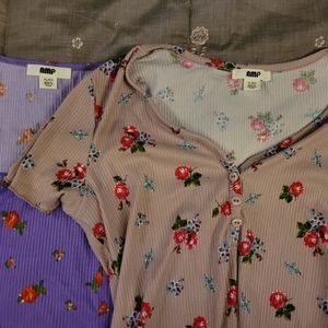 2 Flower Bodysuits